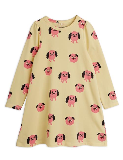 Mini Rodini Doggies Langærmet Kjole Yellow  Yellow 104/110 cm  Gul  104/110 cm  kvinde