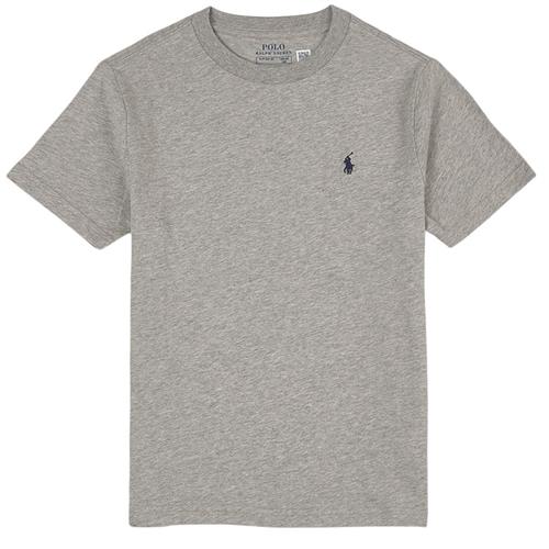 Ralph Lauren Crewneck Tee I Bomuldsjersey Andover Heather 4 years (US 5)  Grå  109-116 cm  mand