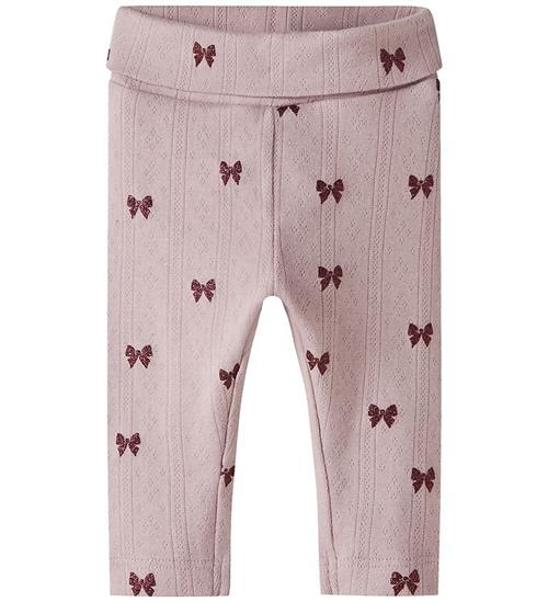 Name It Leggings - Hulmønster - NbfRibbea - Keepsake Lilac m. Sl