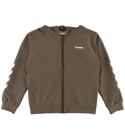 Hummel Hættetrøje - hmlJR Logo Zip Jacket - Dark Night