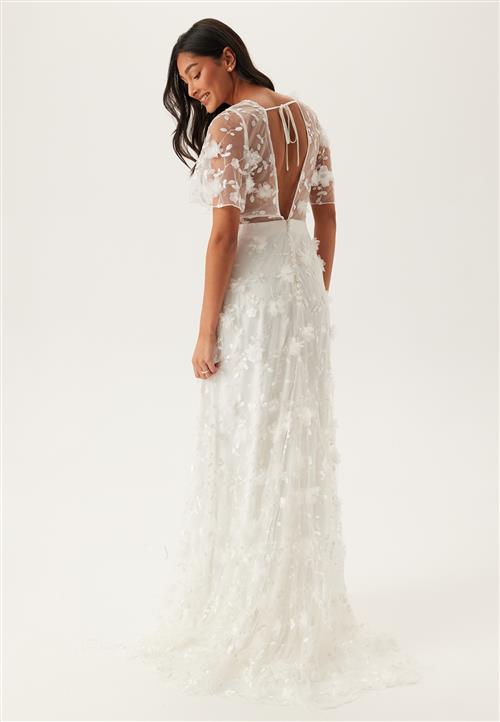 Bubbleroom Occasion Embroidered Floral Wedding Gown