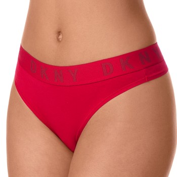 DKNY Trusser Cozy Boyfriend Thong Rød Large Dame