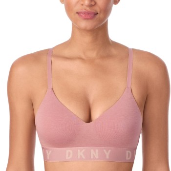 DKNY BH Cozy Boyfriend Wirefree Push-Up Bra Rød X-Large Dame