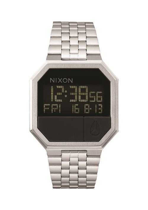 Nixon Digitalur 'Re-Run'  sort / sølv