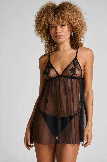 Hunkemöller Hilton Babydoll Sort