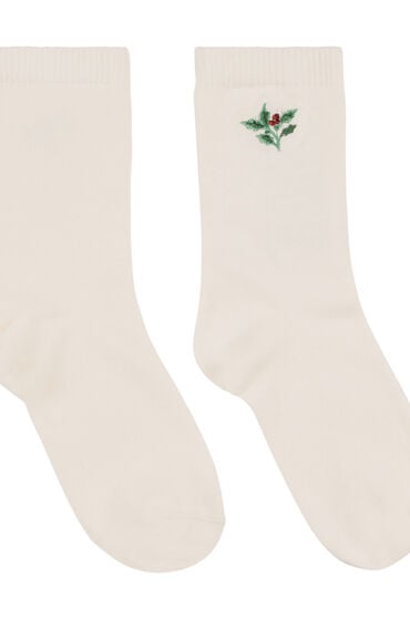 Hunkemöller Crew-sokker i modal Hvid