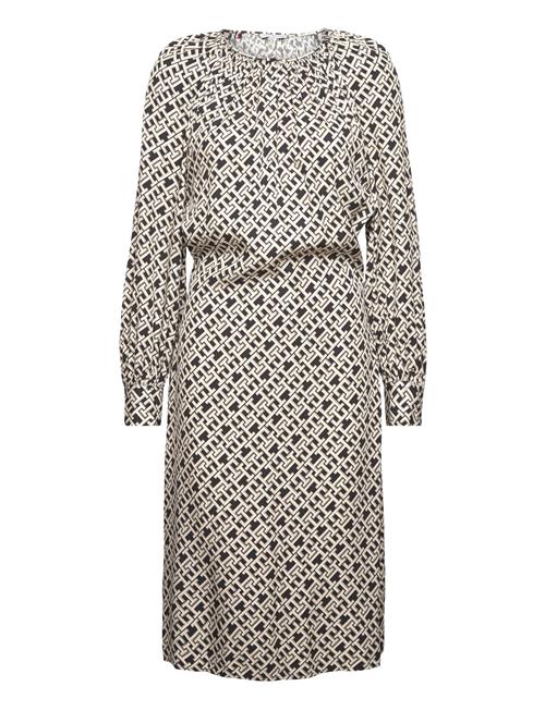 Amd Fluid Waisted Midi Dress Tommy Hilfiger Black