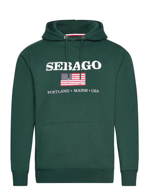 Sam Logo Hoodie Sebago Green