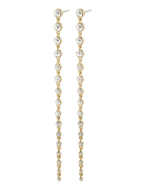 Reagan Crystal Earrings Gold-Plated Pilgrim Gold