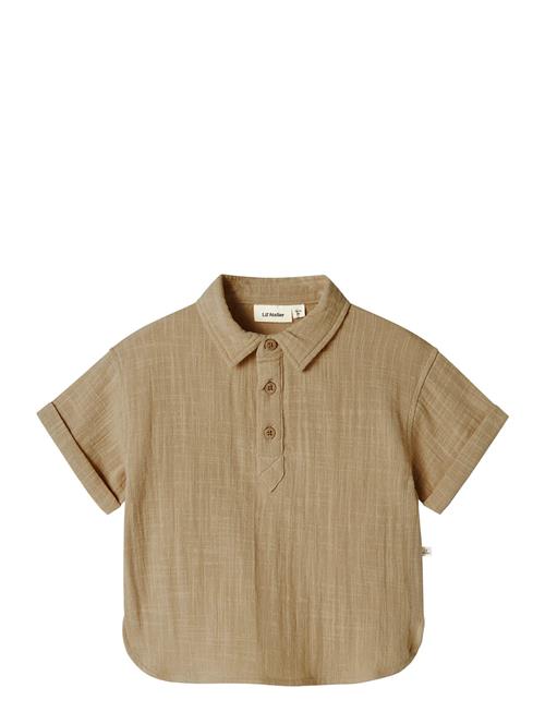 Nmmdawson Ss Loose Shirt Lil Lil'Atelier Beige