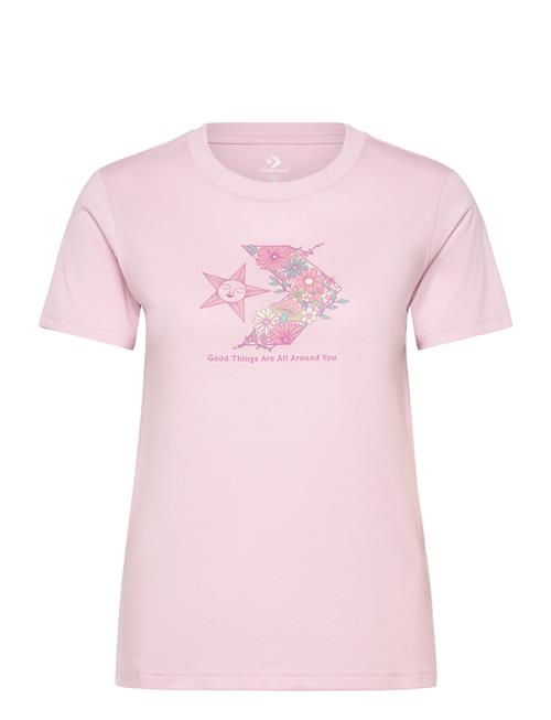 Star Chevron Infill Tee Converse Pink