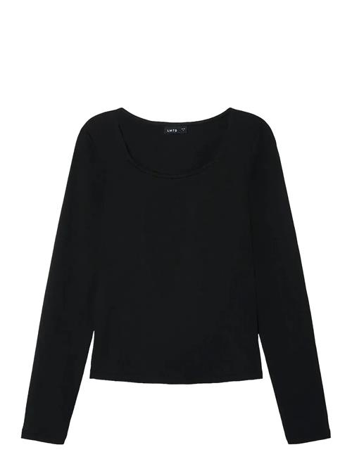 Nlfnove Ls Deep O-Neck Short Top Noos LMTD Black