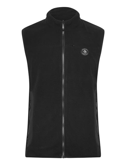 Lightweight Mixed Media Reversible Vest Original Penguin Golf Black