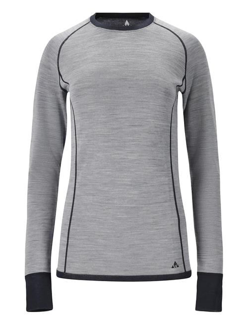 Brandi W Merino Wool Baselayer Top Whistler Grey