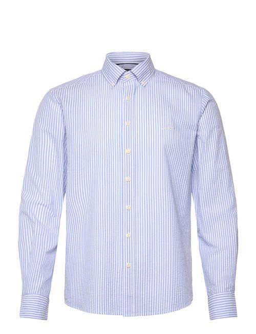 Seersucker Bd Shirt Sebago Blue