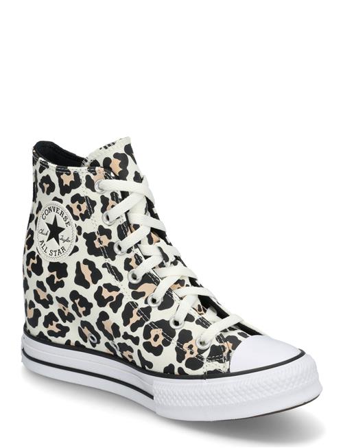 Ctas Wedge Hi Egret/Black/Coastal Dune Converse Patterned