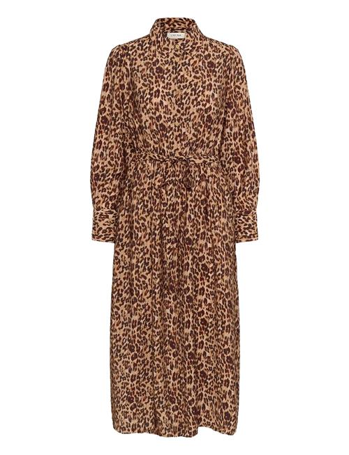 Creluna Shirt Dress Cream Brown