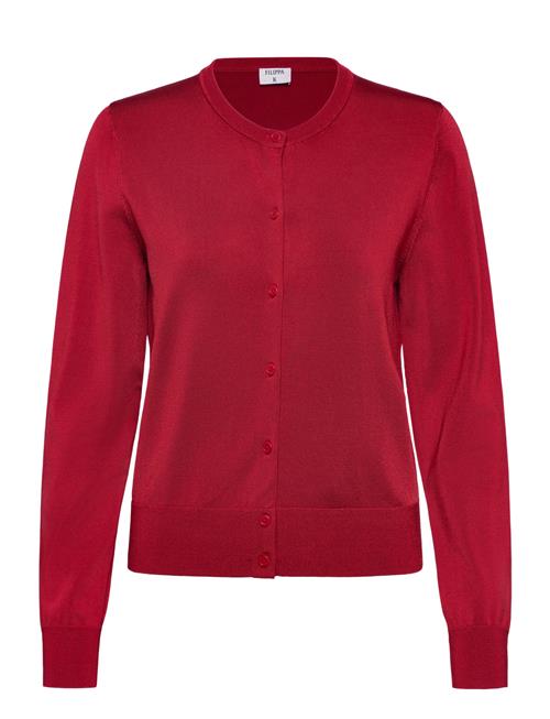 Glossy Knit Cardigan Filippa K Red