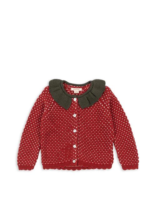 Konges Sløjd Strawberry Cardigan Barbados Cherry  Barbados Cherry 3 Y  Rød  3 år  kvinde
