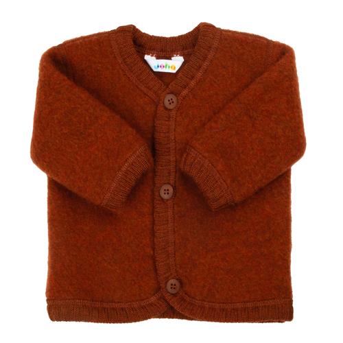 Joha Cardigan I Blød Uld Russet  Russet-80 cm  Brun  80 cm  unisex