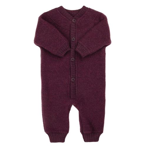 Joha Jumpsuit I Blød Uld 2 In1 Plum  Plum-70 cm  Lilla  70 cm  unisex