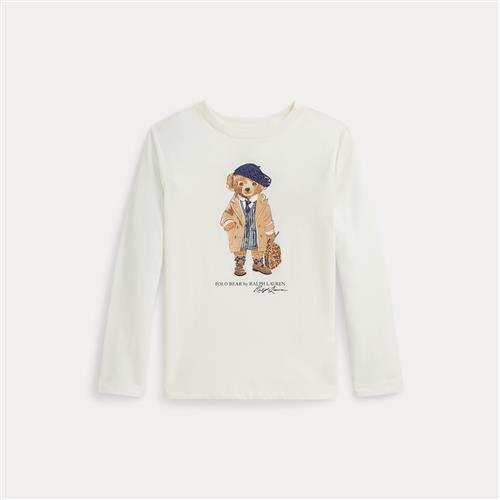 Ralph Lauren Polo Bear Langærmet T-shirt Nevis  Nevis 94-100cm  Hvid  94-100 cm  kvinde