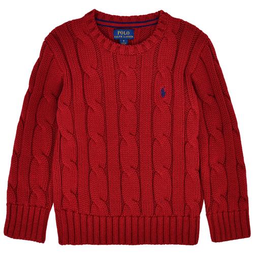 Ralph Lauren Kabelstrikket Sweater Holiday Red  Holiday Red 88-93cm  Rød  88-93 cm  mand