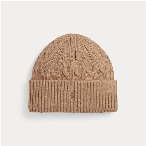 Ralph Lauren Kabel Knit Beanie Camel  Camel S/M  Beige  S/M   mand
