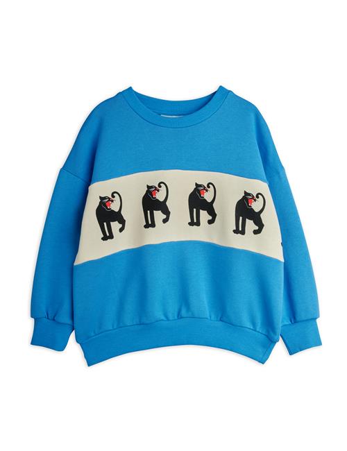 Mini Rodini Panther Sweatshirt Blue  Blue 104/110 cm  Blå  104/110 cm  mand
