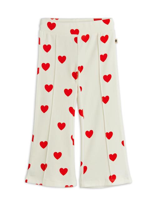 Mini Rodini Hearts Bukser I Velour White  White 80/86 cm  Hvid  80/86 cm  kvinde