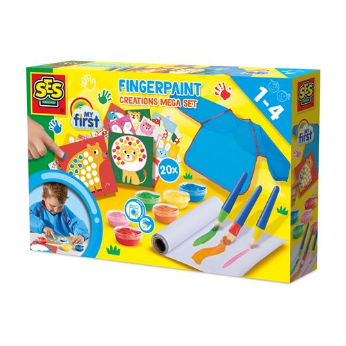 SES Creative My First Fingermaling Mega Set  Yellow-1-4 Y  Gul  1-4 år  unisex
