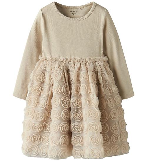 Name It Kjole - Tyl - NmfSykia - Cement