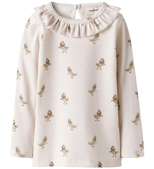 Lil' Atelier Bluser - Rib - NbfLavo - Almost Mauve/Goose