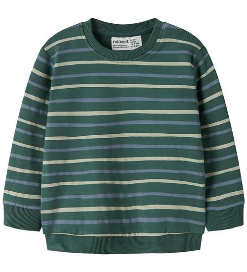 Name It Sweatshirt - NbmVimmer - Bistro Green/Stripes