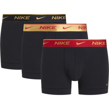 Nike 6P Everyday Essentials Cotton Stretch Trunk Rød/Sort bomuld Small Herre