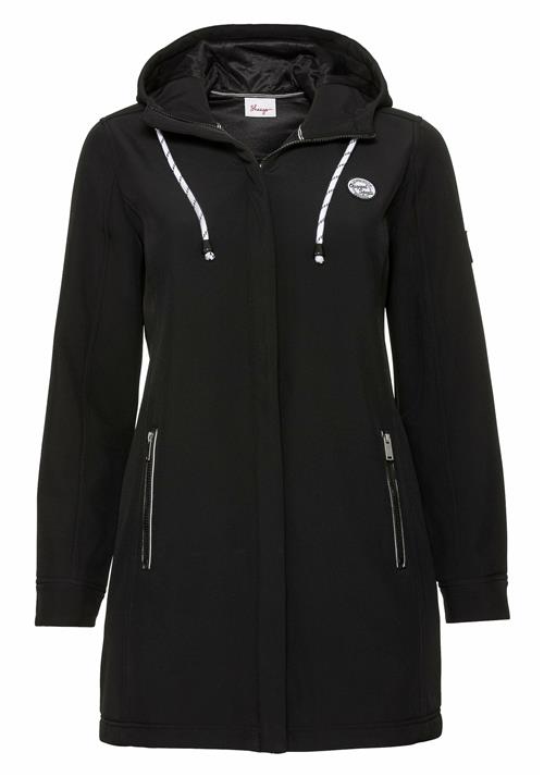 SHEEGO Overgangsfrakke  sort / hvid