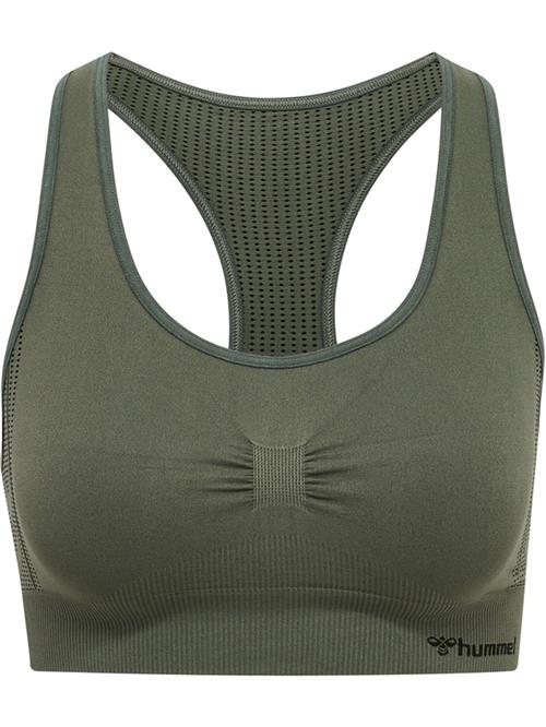 Hummel Sports-BH  mørkegrøn