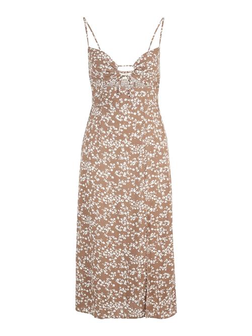 AÉROPOSTALE Kjole  mørkebeige / hvid