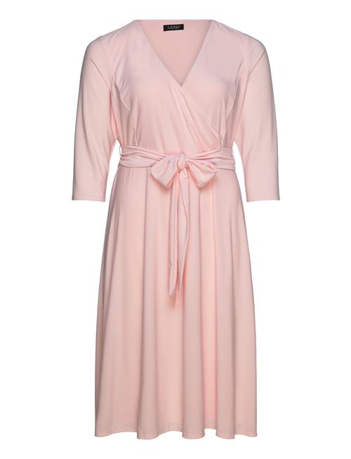 Surplice Jersey Dress Lauren Women Pink