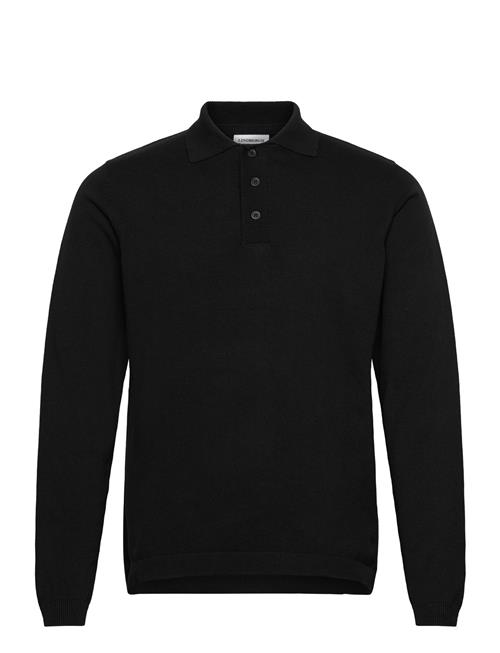 Knittet L/S Polo Lindbergh Black