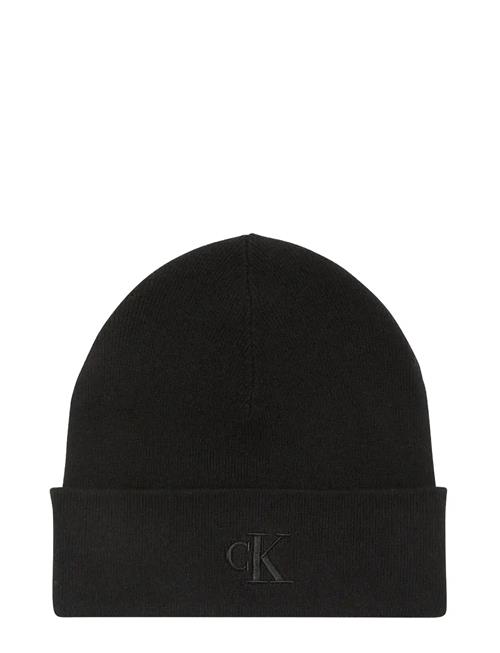Ck Fine Rib Beanie Calvin Klein Black