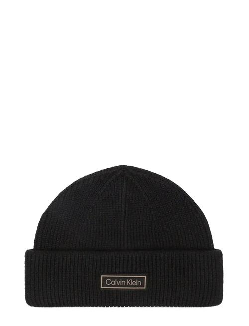 Patch Chunky Rib Docker Beanie Calvin Klein Black