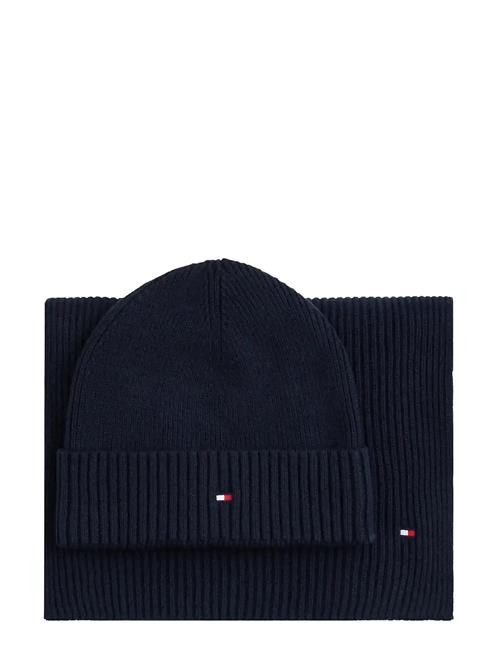 Th Flag Beanie & Scarf Gp Tommy Hilfiger Navy