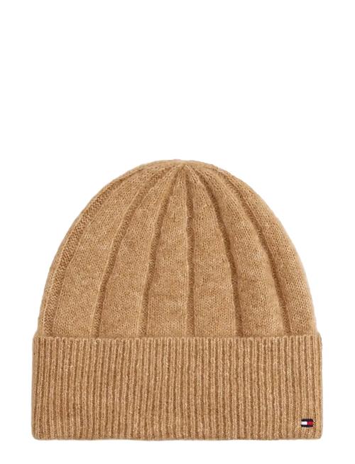 Th Flag Fluffy Beanie Tommy Hilfiger Beige