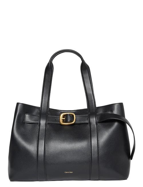Buckle Medium Tote Calvin Klein Black