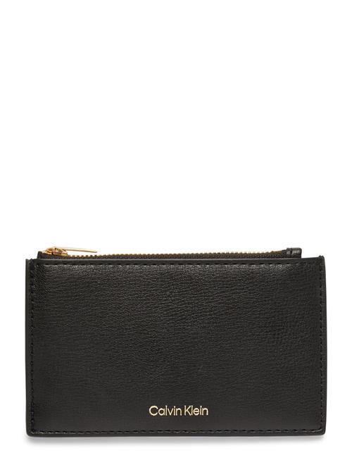 Foil Logo Top Zip Cardcase Calvin Klein Black