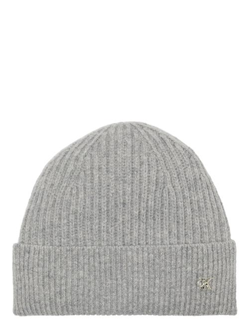 Ck Metal Wool Beanie Calvin Klein Grey