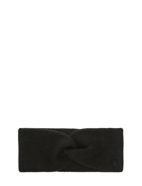Ck Fine Rib Twist Headband Calvin Klein Black