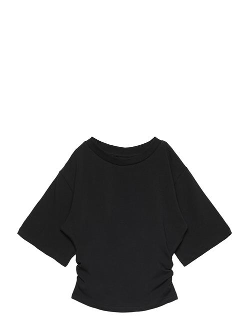 Nlfrebec Ss Rouched Short Top LMTD Black