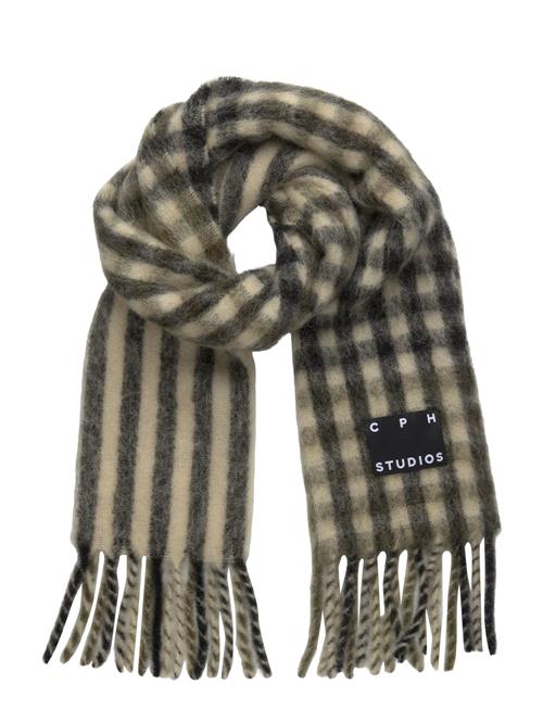 Cph Shawl 14 Wool Mix Olive Copenhagen Studios Khaki